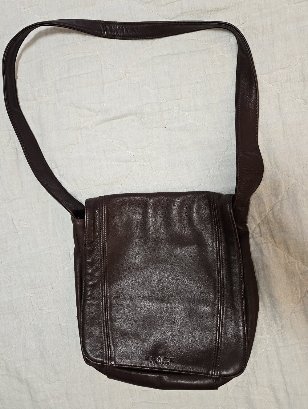 Brown Coach Leather Shoulder Bag - Brown